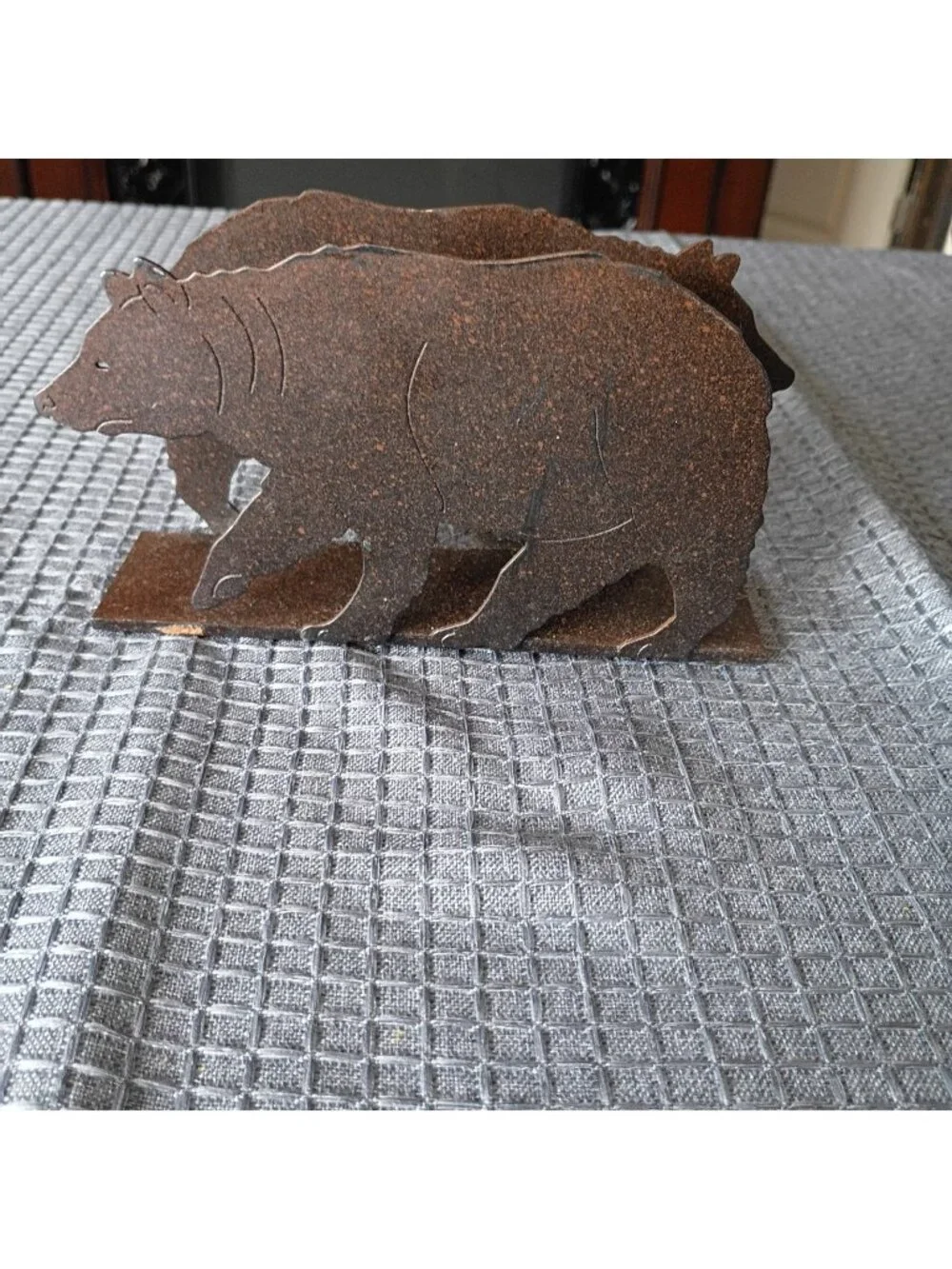 metal napkin holder Bear Shaped